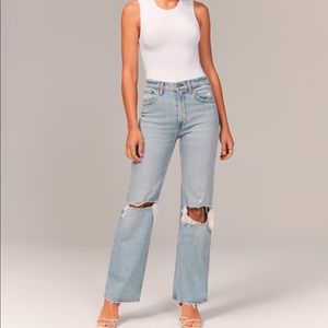 abercrombie 90’s ultra high rise relaxed jeans
